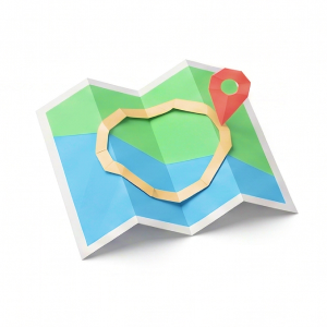 Map your loops - origami folded map with a red pin marking the highest-leverage workflow